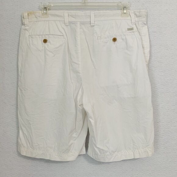 Izod Saltwater Shorts Men 38 Ivory 10" inseam Cotton Pocket Preppy Comfy Outdoor - Picture 13 of 13